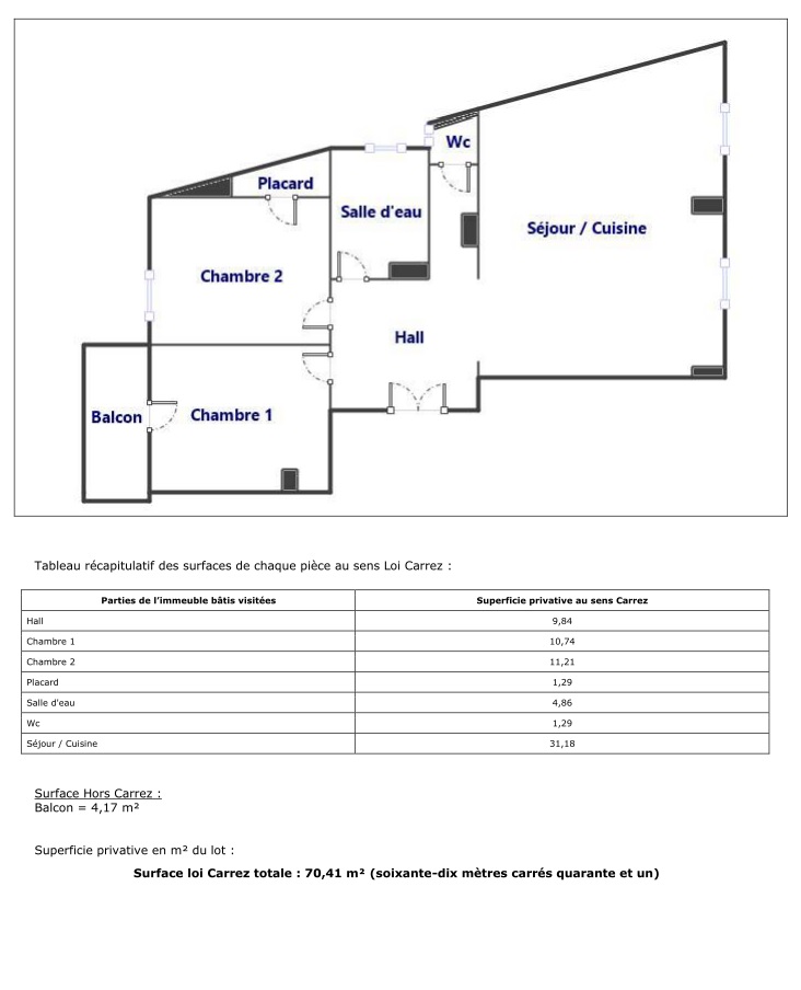 6ème- Vauban - Appartement T3 avec balcon- 310 000 €