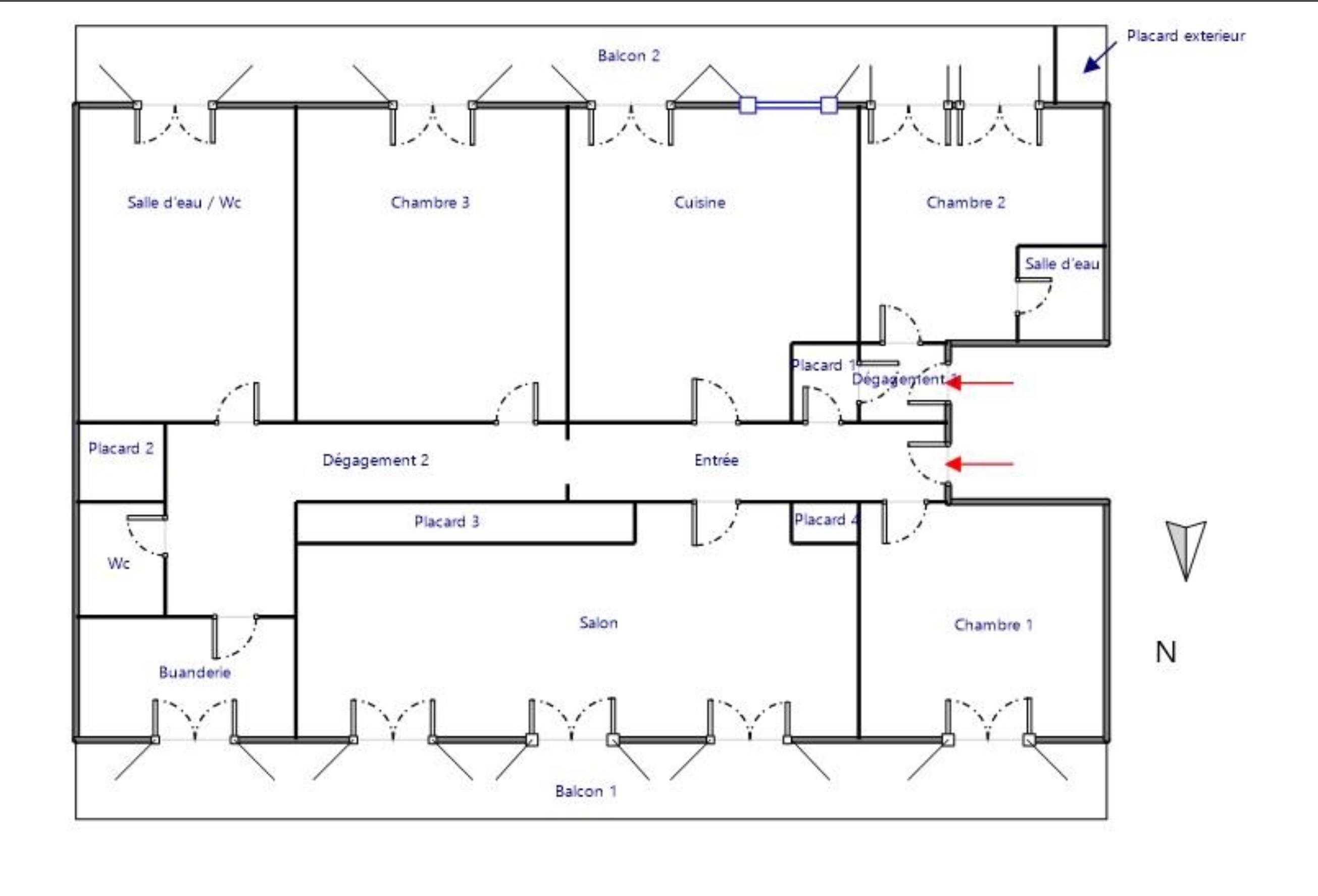 6e- Castellane - Splendide T4 avec balcons et vue - 665 000 €